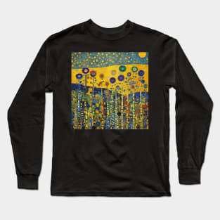 Colorful Flower Garden After Klimt Long Sleeve T-Shirt